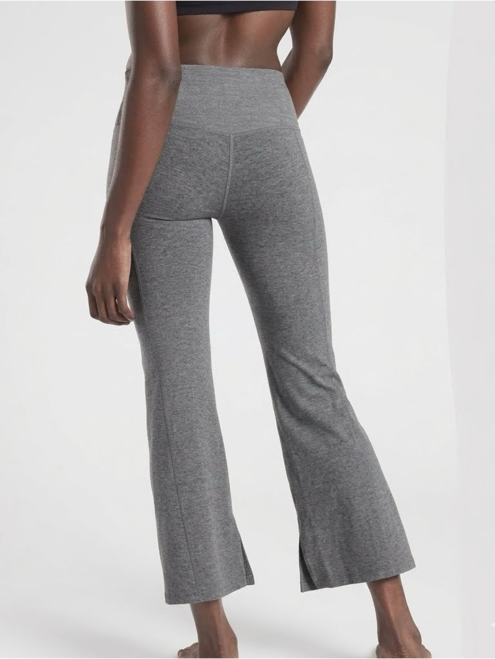 Athleta Barre Kickflare Pants in Flint Grey Size Medium